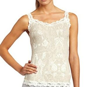 ARIANNE Corset Camisole Size Small Gray & White